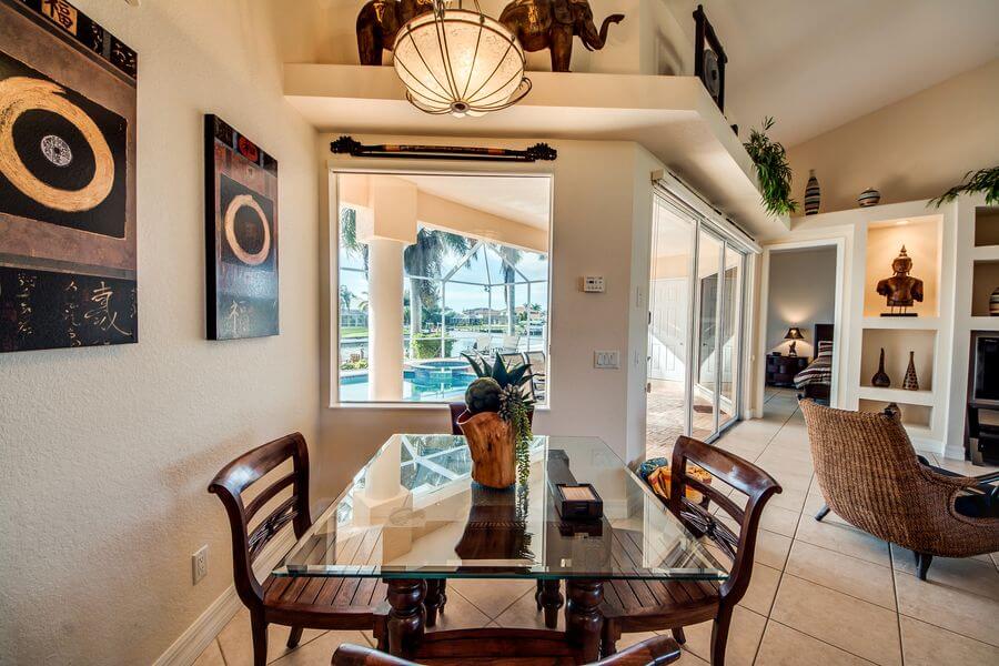 Nook mit aussicht auf Pool Villa Tao Ferienhaus zum Mieten in Cape Coral